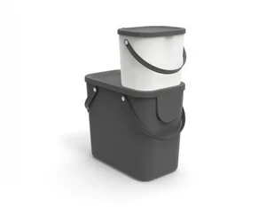 Rotho Kosz do segregacji śmieci Albula 6 L BIAŁY 1030301023 - Kosze na śmieci - miniaturka - grafika 3