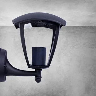 Milagro Czarny Kinkiet Ogrodowy Fox Black 1x E27 IP44 EKO3537 - Lampy ogrodowe - miniaturka - grafika 6