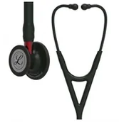 Urządzenia medyczne - LITTMANN Stetoskop Littmann Cardiology IV 6200 Stetoskop kardiologiczny Black Finish lirra i trzonek czerwony TOW017537 - miniaturka - grafika 1