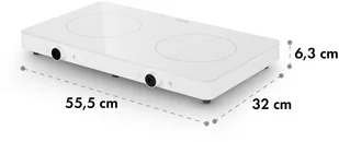 Płyta elektryczna Klarstein CP8-FutureChef-WH - Płyty elektryczne - miniaturka - grafika 8