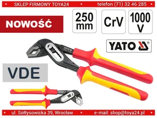YATO SZCZYPCE HYDRAULICZNE NASTAWNE 250MM VDE YT-21161 YT-21161 - Kombinerki i obcęgi - miniaturka - grafika 5