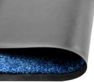 vidaXL Wycieraczka z możliwością prania, niebieska, 60 x 90 cm - Wycieraczki - miniaturka - grafika 3