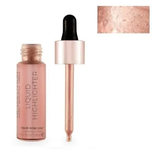 Revolution Makeup Revolution Liquid Highlighter 18 ml Rozświetlacz w płynie Rose Gold Makeup Revolution - Rozświetlacze do twarzy i ciała - miniaturka - grafika 5
