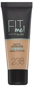 Pudry do twarzy - Maybelline New York Make-Up Fit Me, matowa & poreless 238 Rich Tan, 1er Pack (1 X 30 ML) 3600531395544 - miniaturka - grafika 1