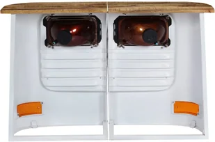 vidaXL Szafka w kształcie ciężarówki, lite drewno mango, biała - Komody - miniaturka - grafika 6