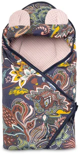 Sensillo OTULACZ DO FOTELIKA WAFEL BOHO BRUDNY RÓŻ SILLO-705 - Akcesoria do wózków - miniaturka - grafika 3