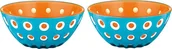Miski i półmiski - Guzzini Miseczki na przekąski Le Murrine 12,5 cm niebiesko-pomarańczowe 2 szt. 279412145 - miniaturka - grafika 1
