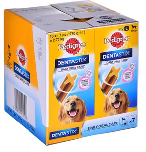 Pedigree DentaStix duże rasy 270g x 10 - Przysmaki dla psów Pedigree DentaStix duże rasy 270g x 10 - Przysmaki dla psów - miniaturka - grafika 1