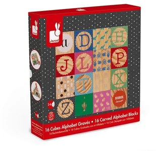 Janod Klocki drewniane Kubix 16 sztuk Alfabet Janod_klocki_kubix_16_alfabet - Klocki - miniaturka - grafika 8