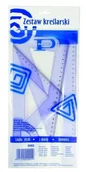 Przybory szkolne - Pratel Zestaw geometryczny z linijką 30cm LIP.114 - miniaturka - grafika 1