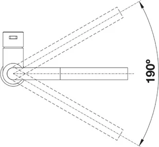 Blanco LANORA-S stal szlachetna szczotkowana 523123 - Baterie kuchenne - miniaturka - grafika 3