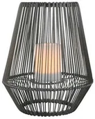 Lampy ogrodowe - Trio Leuchten Zewnętrzna lampa stołowa szara ładowalna z energią słoneczną IP44 - Emiliano - miniaturka - grafika 1