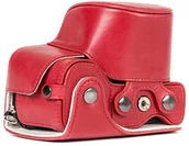 Akcesoria fotograficzne - MegaGear megagear "zawsze gotowa" Sony skórzana torba na aparat  łatwy w instalacji, statyw i pracy w firmie obwodowej akcesoria  kompatybilny z SONY Alpha A6500 |16  50 MM |  , czerwony MG1235 - miniaturka - grafika 1