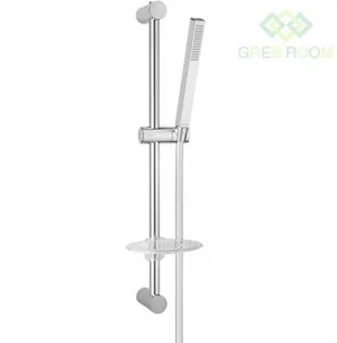 Oltens Oltens Sog Alling 60 zestaw prysznicowy z mydelniczką chrom 36007100 - Zestawy prysznicowe - miniaturka - grafika 2