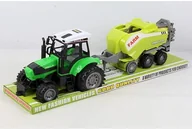 Tory, garaże, parkingi - Smily play TRAKTOR Z PRZYCZEPĄ I NAPĘDEM 2/24 666-162B AN09 - miniaturka - grafika 1