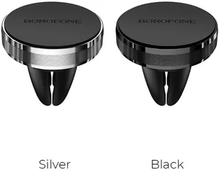 BOROFONE Borofone uchwyt samochodowy magnetyczny na kratkę aluminium srebrny BFO-BH8-S - Uchwyty samochodowe do telefonów - miniaturka - grafika 2