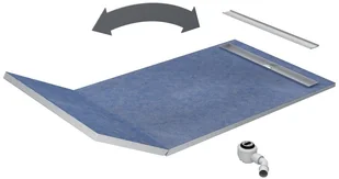 Schedpol Odpływ liniowy 130+50x80cm Base 10033OLPL - Odpływy liniowe - miniaturka - grafika 5