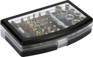 YATO ZESTAW KOŃCÓWEK ŚRUBOKRĘTOWYCH I NASADEK 34 SZT YT-04623 YT-04623 - Klucze i nasadki - miniaturka - grafika 3