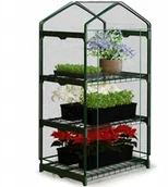 Szklarnie ogrodowe - Mini Szklarnia Balkonowa Folia 3 Półki 125x69x49cm - miniaturka - grafika 1