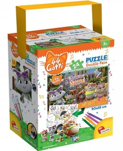 Lisciani Puzzle z rączką 24 44 Koty 4 - Puzzle - miniaturka - grafika 3