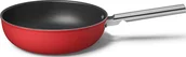 Patelnie - Smeg Wok 50's Style 30 cm czerwony CKFW3001RDM - miniaturka - grafika 1