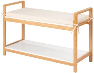 Wenko Szafka na buty z siedziskiem z materiału imitującego len FINJA None - Szafki na buty - miniaturka - grafika 2