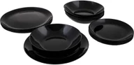 Serwisy obiadowe - Luminarc Talerze obiadowe Diwali 18 elementów czarne na 6 osób DIW18CZ_3 - miniaturka - grafika 1