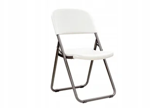 LIFETIME Krzesło SKŁADANE LOOP LEG BIAŁ. GRANIT 80155 / - Fotele i krzesła ogrodowe - miniaturka - grafika 4