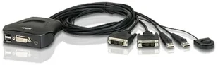 Aten 2-Port USB DVI Cable KVM Switch with Remote Port Selector CS22D-A7 - Przełączniki KVM - miniaturka - grafika 3