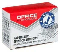 Office products Spinacze orkągłe okrągłe , 28mm, srebrne 18082815-19 - Spinacze i klipsy do papieru - miniaturka - grafika 2