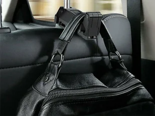 Baseus Uchwyt samochodowy wieszak hak do telefonu 6,5 na zagłówek black SUHZ-A01 - Uchwyty samochodowe do telefonów - miniaturka - grafika 7