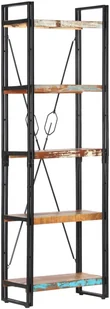 vidaXL 5-poziomowy regał na książki, 60x30x180 cm, drewno z odzysku - Regały - miniaturka - grafika 7