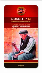 Koh-I-Noor KIN1280S Kredki akwarelowe Mondeluz 12 kolorów opakowanie metalowe 3722 - Kredki, ołówki, pastele i pisaki Koh-I-Noor KIN1280S Kredki akwarelowe Mondeluz 12 kolorów opakowanie metalowe 3722 - Kredki, ołówki, pastele i pisaki - miniaturka - grafika 2