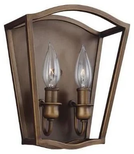 Feiss Ścienna LAMPA antyczna FE-YARMOUTH-2W Elstead metalowa OPRAWA antyczny kinkiet klatka brąz FE-YARMOUTH-2W - Lampy ścienne - miniaturka - grafika 2