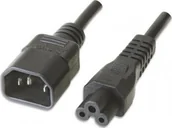 Kable - Manhattan Kabel zasilający Przedłużacz kabla zasilania C14 na C5 F/M 1.8m czarny 339360 - miniaturka - grafika 1