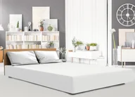 Prześcieradła - Darymex Prześcieradło jersey elastan z gumką WHITE/BIAŁY/160x200x30 PJE160/WHITE - miniaturka - grafika 1