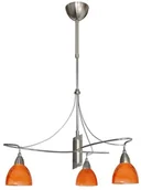 Lampy sufitowe - Prezent Lampa sufitowa CARRAT 3xE14/40W matowy chrom/ pomarańczowy - miniaturka - grafika 1