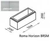 Kostki brukowe i krawężniki - Joniec Bloczek Roma Horizon BH20 50,4/20/20 kolor platinium / Joniec Bloczek Roma Horizon BH20 50,4/20/20 kolor platini - miniaturka - grafika 1