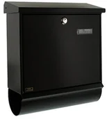 Skrzynki na listy - Burg Wächter Burg-Wächter skrzynka na listy ze stali nierdzewnej, zestaw z boks, A4 składowanych formacie, ze stali nierdzewnej, Comfort Set, czarny - miniaturka - grafika 1