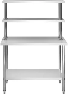 VidaXL Kuchenny stół roboczy z półką, 120x60x150 cm, stal nierdzewna 3054470   VidaXL - Akcesoria gastronomiczne - miniaturka - grafika 3