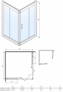 Besco Modern 165 niska 90x90 - Kabiny prysznicowe Besco Modern 165 niska 90x90 - Kabiny prysznicowe - miniaturka - grafika 4
