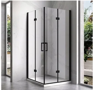 231 HYDAR KABINA PRYSZNICOWA 80x80 KZ08B BLACK SKŁADANA 6MM 23178210 78210-uniw - Kabiny prysznicowe - miniaturka - grafika 3