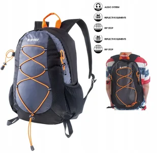 Hi-Tec Plecak turystyczny górski Pek szary 18L - Plecaki - miniaturka - grafika 4