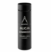 Kubki termiczne - Murrano Kubek termiczny Termos z wyświetlaczem LED z grawerem dla architekta KUB-E-BK-023 - miniaturka - grafika 1