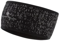 Czapki i chusty sportowe męskie - RONHILL RONHILL Opaska na głowę NIGHTRUNNER HEADBAND czarno-szara - miniaturka - grafika 1