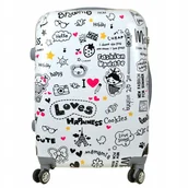 Walizki - Średnia Walizka Podróżna Poliwęglan Firmy Sunbag - miniaturka - grafika 1