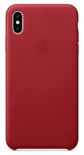 Apple iPhone XS Max Leather Case Product Red (MRWQ2ZM/A) - Etui i futerały do telefonów - miniaturka - grafika 2