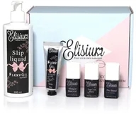 Lakiery hybrydowe - ELISIUM ELISIUM Maxi FlexyGel Pro Bond + Miracle Base Gel + Top Coat Shiny + FlexyGel Milky & Slip Liquid 77150-uniw - miniaturka - grafika 1