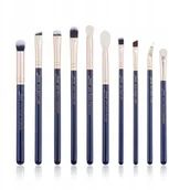 Pędzle do makijażu - Jessup T482 Zestaw 10 pędzli prussian blue/golden - miniaturka - grafika 1