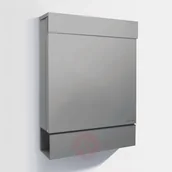 Skrzynki na listy - Letterman Absolut/ Radius M skrzynka na listy, na gazety, srebrna - miniaturka - grafika 1